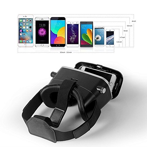 InnooTech 3D VR Virtual Reality Brille Game Videos Movies Film Virtuelle Realität Glasses Einstellbar für 3,5-6 Zoll Android IOS Iphone Samsung Smartphone - 2