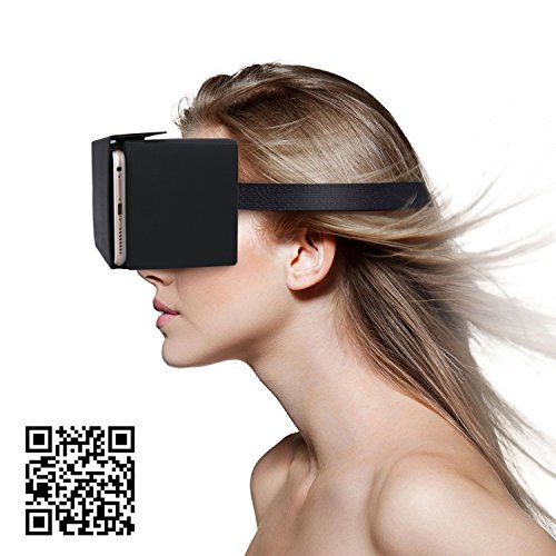 Google Cardboard Virtual Reality Brille, Splaks Mit Magnete Stirn- und Nasenpolster 3D VR Brille Virtuelle Realität Brille DIY VR-HMD / VR-Case geeignet für 4 bis 5,5 Zoll Android und iPhone 7 Smartphone - 6